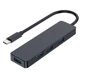 Gembird UHB-CM-U3P4-01 schwarz / USB-C-Hub / 4X USB 3.0