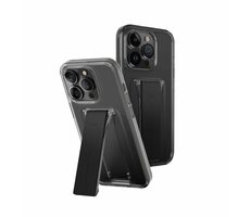 UNIQ Heldro Mount+ Schutzhülle für Apple iPhone 15 Pro Max mit Ständer Vapor (Smoke)