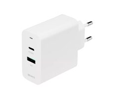 Deltaco USBC-AC138 36W weiß / Ladeadapter / 1x USB-A / 1x USB-C 