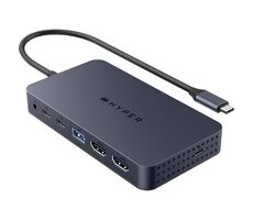 Hyper HyperDrive Next 7 Port Business Class USB-C Dock blau / USB-Hub / 1x USB-A 3.2 / 3x USB-C 3.2 / 2x HDMI