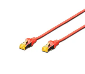 Digitus Ecoline Cable 0,25m rot / UTP / CAT 5e / AWG 26:7 