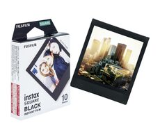 Fujifilm Instax Square Film schwarzer Rahmen 10 Stück / Sofortbildfilm / 86 x 72 mm / glänzend
