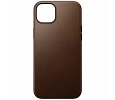 Nomad Modern Leather Case Lederhülle für Apple iPhone 15 PLUS braun 