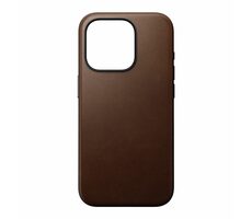 Nomad Modern Leather Case Lederhülle für Apple iPhone 15 Pro braun 