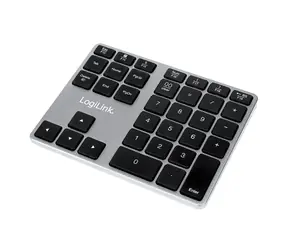 LogiLink ID0187 silber / Numerische Tastatur / Membran / Bluetooth