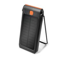 LogiLink PA0273 schwarz / Powerbank / Solarpanel / 10000 mAh / 1x USB-A / 1x USB-C