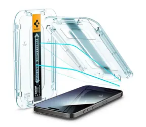 Spigen Glass tR EZ Fit 2 Pack Schutzglas für Apple iPhone 15 Pro Max