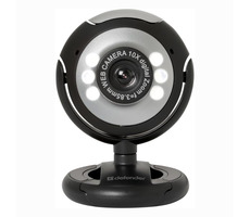 Defender C-110 schwarz-grau / Webcam / 0,3 MP / USB 2.0 / für Notebook und LCD