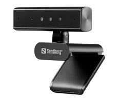 Sandberg Face-ID Webcam Mini Pro schwarz / Webcam / 2560x1440 / USB-C