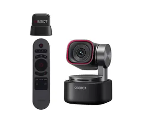 OBSBOT Tiny 3 4K Fernbedienung + Mikrofon-Kombination / Webcam / Gimbal / 4K@30fps / FullHD@120fps / USB-C / Mikrofon  