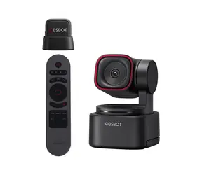 OBSBOT Tiny 3 Lite 4K Fernbedienung + Mikrofon-Kombination / Webcam / Gimbal / 4K@30fps / FullHD@120fps / USB-C / Mikrofon  