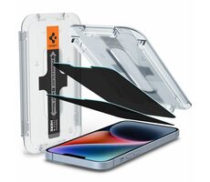 Spigen Glass tR EZ Fit Privacy Schutzglas für Apple iPhone 16e/14/13/13 Pro klar 2St 