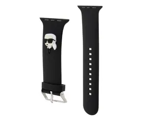Karl Lagerfeld Karl Head NFT Armband für Apple Watch 42/44/45/49 schwarz