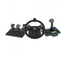HORI Farming Vehicle Control System / Lenkrad mit Pedalen und Schalthebel / 900° / 76 Tasten / PC 