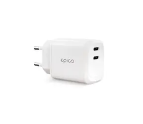 Epico Dual USB-C Ladegerät 45W weiß / 2x USB-C