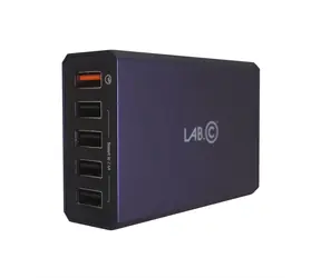 LAB.C X5 Pro Ladeadapter blau / 5xUSB / 20W / SMART IC 