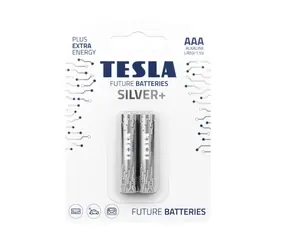 TESLA SILVER+ AAA Alkaline Micropen Batterie (LR03) 2 Stück/Papier