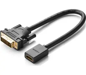 Ugreen Adapter DVI (M) - HDMI (F) 0,15 m schwarz