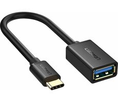 Ugreen Kabel USB-C (M) - USB-A 3.0 (F) 0,15 m schwarz