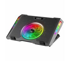 Evolveo Ania 16 schwarz / Kühlständer für Laptops 10" - 17" / 125 mm und 4X 70 mm Lüfter