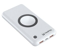 Varta 57908 15000mAh weiß / Kabellose Powerbank / Qi / 2x USB-A / 1x USB-C 