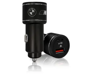 BMW M Edition 20W Kfz-Ladegerät schwarz / 1x USB / 1x USB-C