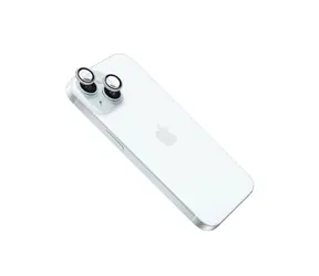 FIXED Kameraglas Kameraobjektiv-Schutzglas für Apple iPhone 15/15 PLUS Silber