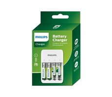 Philips SCB4013NB/00 / USB-Ladegerät für AAA-Batterien / 4X AAA