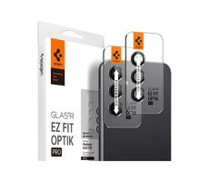 Spigen Glass tR EZ Fit Optik Pro Kameraschutzglas für Samsung Galaxy S23 FE schwarz 2 Stk 