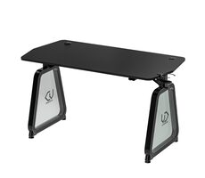 Ultradesk Booster schwarz / Gaming-Tisch / 136 x 70 x 75 cm / LED-Beleuchtung
