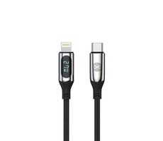 Forever LCD-Kabel USB-C (M) - Lightning (M) 1 m schwarz / 27 W / LCD-Display