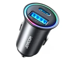 Joyroom JR-CCN04 schwarz / Autoladegerät / 60W / 1x USB-A / 1x USB-C