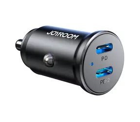 Joyroom JR-CCN06 schwarz / Kfz-Ladegerät / 30 W / 2x USB-C