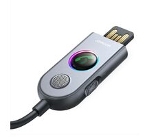Joyroom JR-CB6 grau / Bluetooth-Empfänger für Autoradio / BT 5.3 / USB-A / AUX