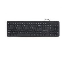 Powerton WPK102 US-Layout schwarz / Tastatur / Membran / USB / US-Layout