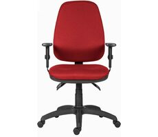 Powerton Anna rot / Ergonomischer Bürostuhl / Belastbarkeit 120 kg