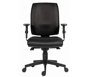 Powerton Hana schwarz / Ergonomischer Bürostuhl / Belastbarkeit 120 kg