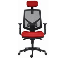 Powerton Tina rot / Ergonomischer Bürostuhl / Belastbarkeit 120 kg 