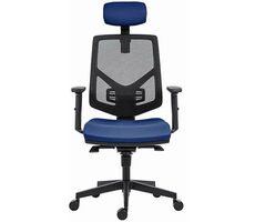 Powerton Tina blau / Ergonomischer Bürostuhl / Belastbarkeit 120 kg 