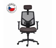 Powerton Tina grau / Ergonomischer Bürostuhl / Belastbarkeit 120 kg 