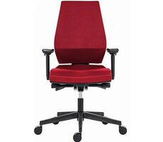 Powerton Sima rot / Ergonomischer Bürostuhl / Belastbarkeit 130 kg 