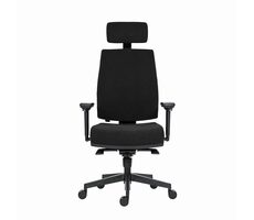 Powerton Jana schwarz / Ergonomischer Bürostuhl / Belastbarkeit 130 kg 