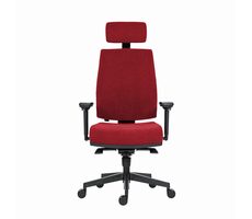 Powerton Jana rot / Ergonomischer Bürostuhl / Belastbarkeit 130 kg 