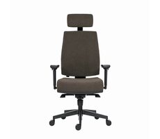 Powerton Jana grau / Ergonomischer Bürostuhl / Belastbarkeit 130 kg 
