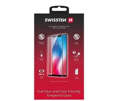 Swissten FULL GLUE COLOR FRAME CASE FRIENDLY Glas für Samsung S916 Galaxy S24 PLUS 5G schwarz