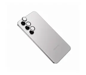 FIXED Schutzglas für Kameraobjektive Kameraglas für Samsung Galaxy S24 silber
