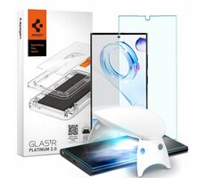 Spigen Glas tR Platinum Tray 2.0 Schutzglas für Samsung Galaxy S23 Ultra klar