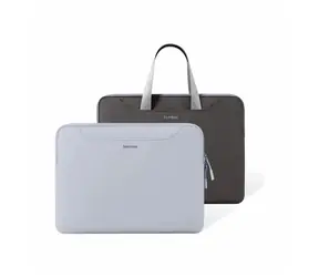 tomtoc Light-A21 Zweifarbige Slim-Hülle mit Trageriemen für 13,5-Zoll-Laptops in Blau 