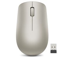 Lenovo 530 beige / Kabellose Maus / 1200 DPI / 2,4 GHz Nano-USB-Dongle / 1x AA