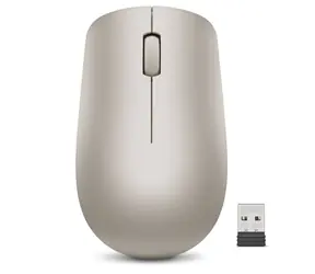 Lenovo 530 beige / Kabellose Maus / 1200 DPI / 2,4 GHz Nano-USB-Dongle / 1x AA